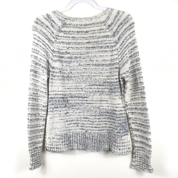 EILEEN Fisher Marled Cotton Knit Slub Sweater - Picture 2 of 8
